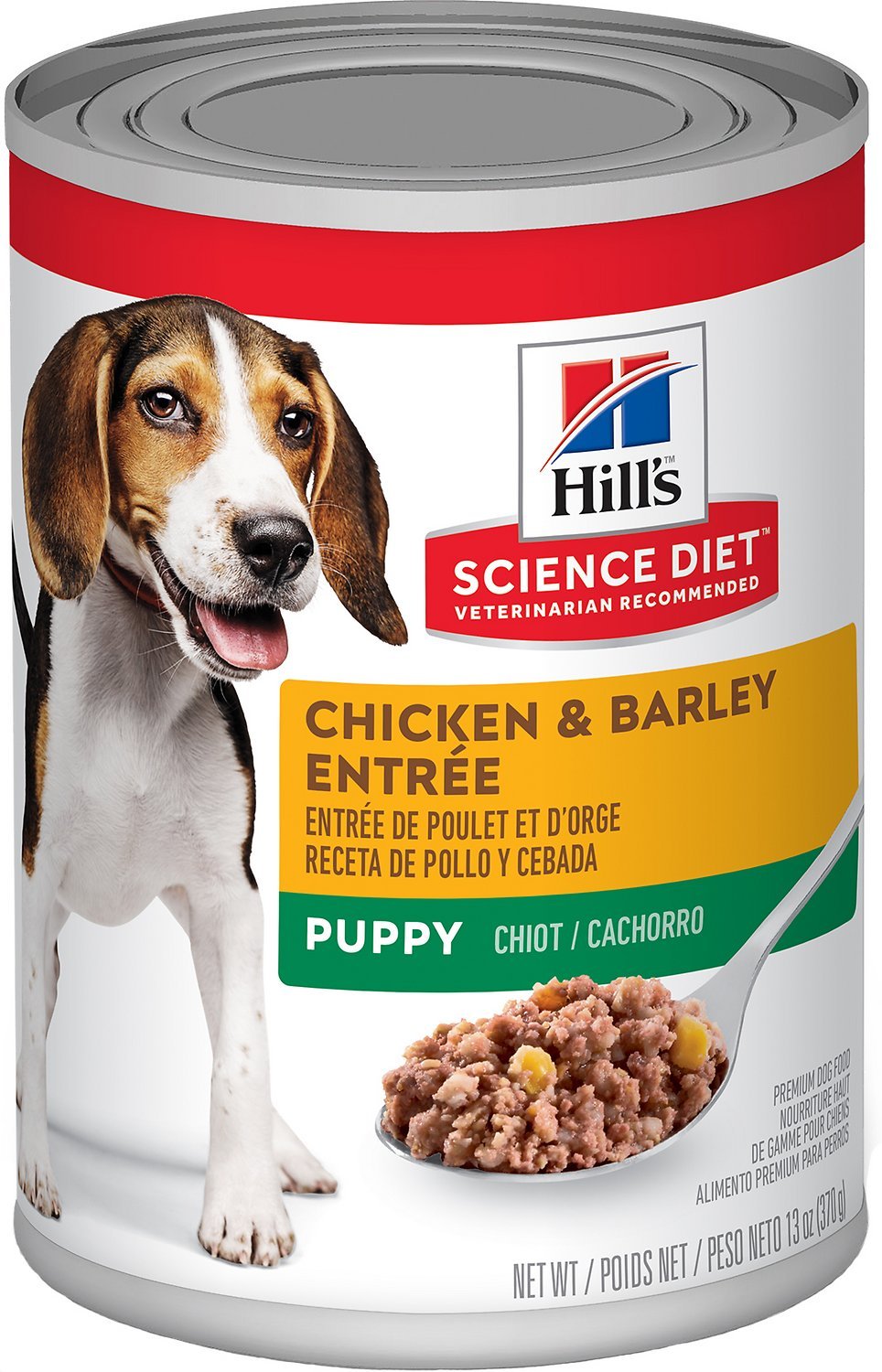 Science Diet Dog Food, Premium, Ground, Chicken & Barley Entree, Adult (1-6) - 13 oz