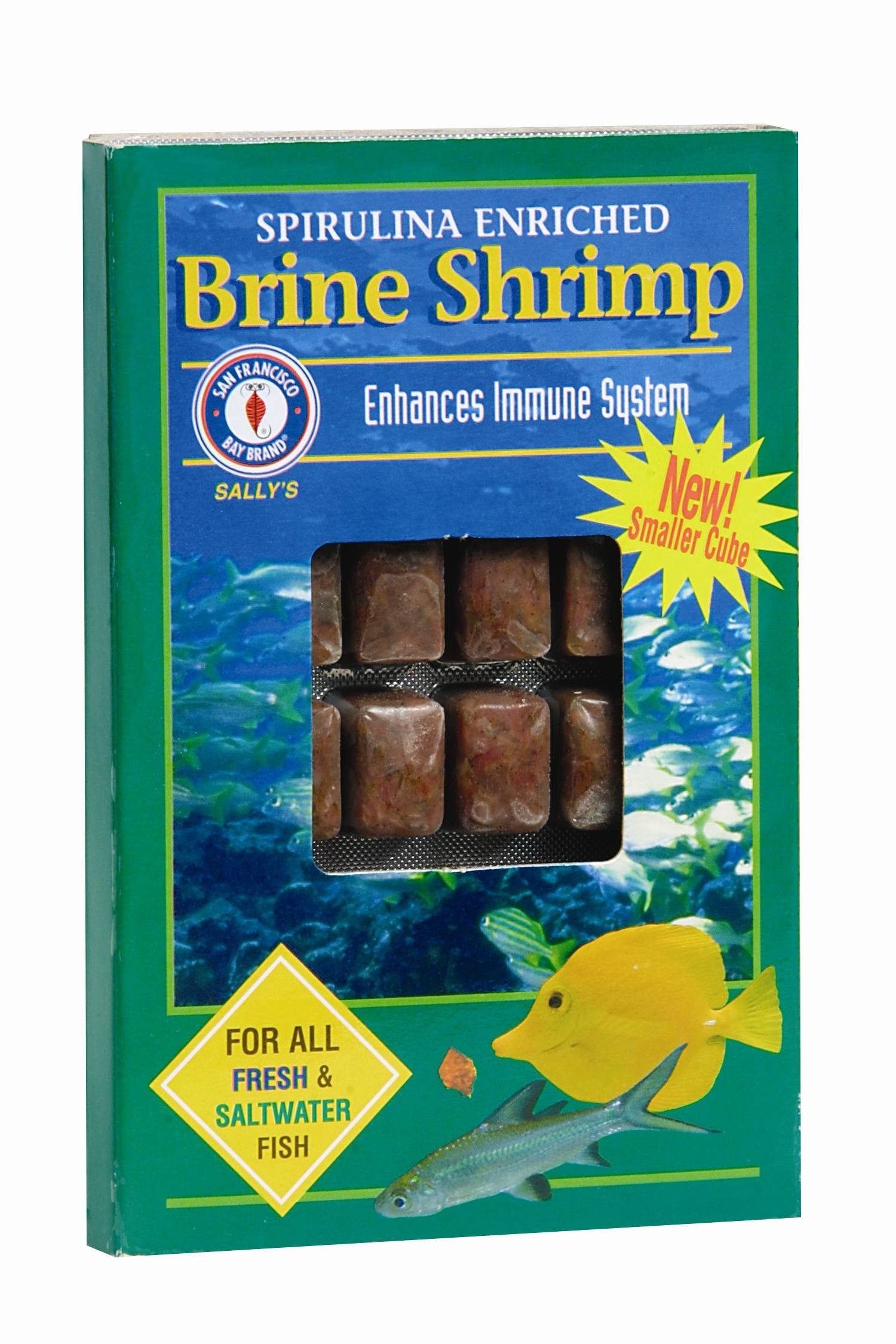 Sanfran Bay Frzn Spirilina Brine Shrimp Cube 3 5oz